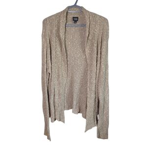Eileen Fisher Natural Short Knit‎ Cardigan in Taupe Size XL